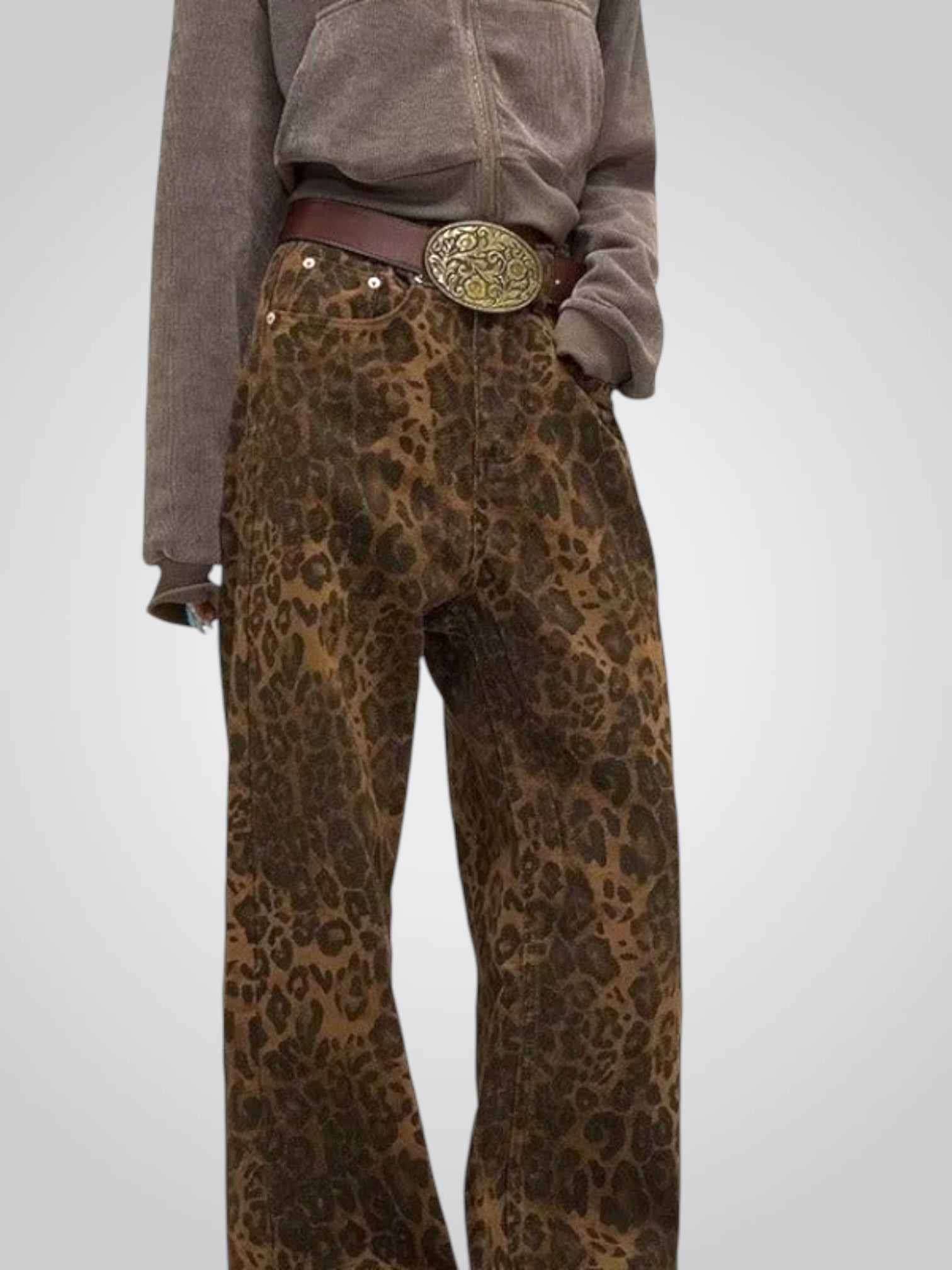 Λεόνι | Γυναικεία Leopard Print Παντελόνι