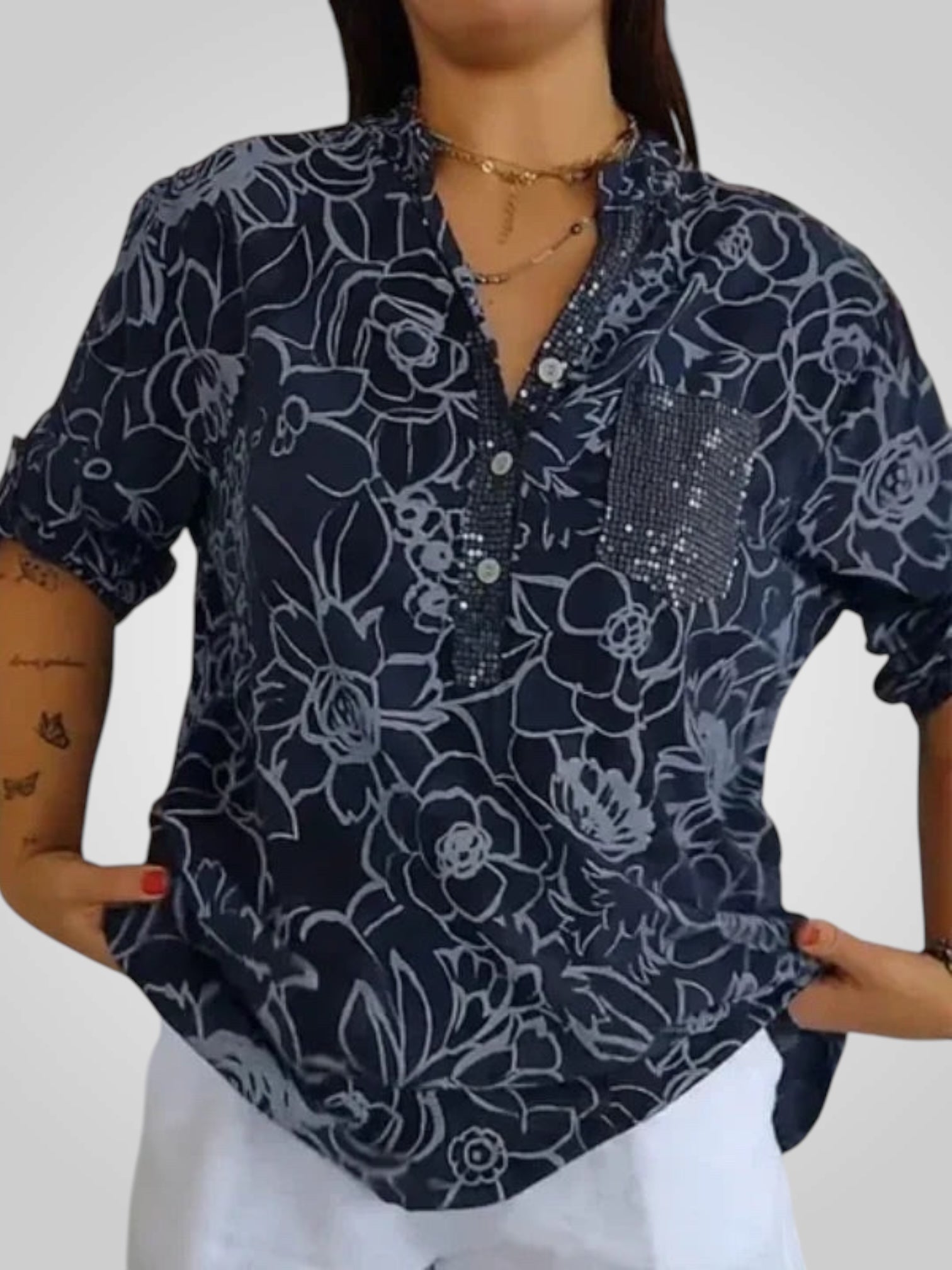 Ντάρια | Τυπωμένη Γυναικεία Μπλούζα