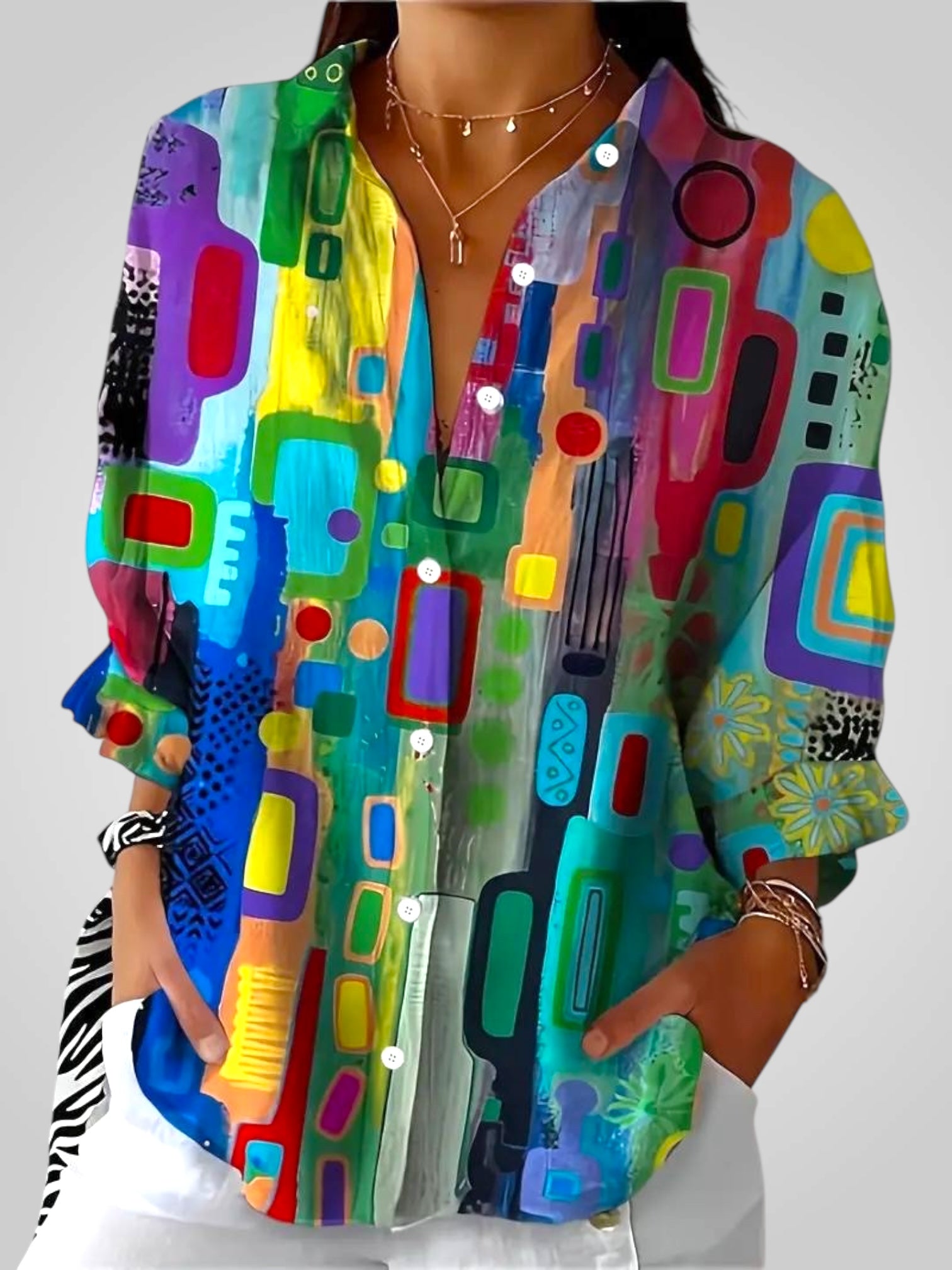 Εστέλ | Κομψό Κλασικό Μπλούζα