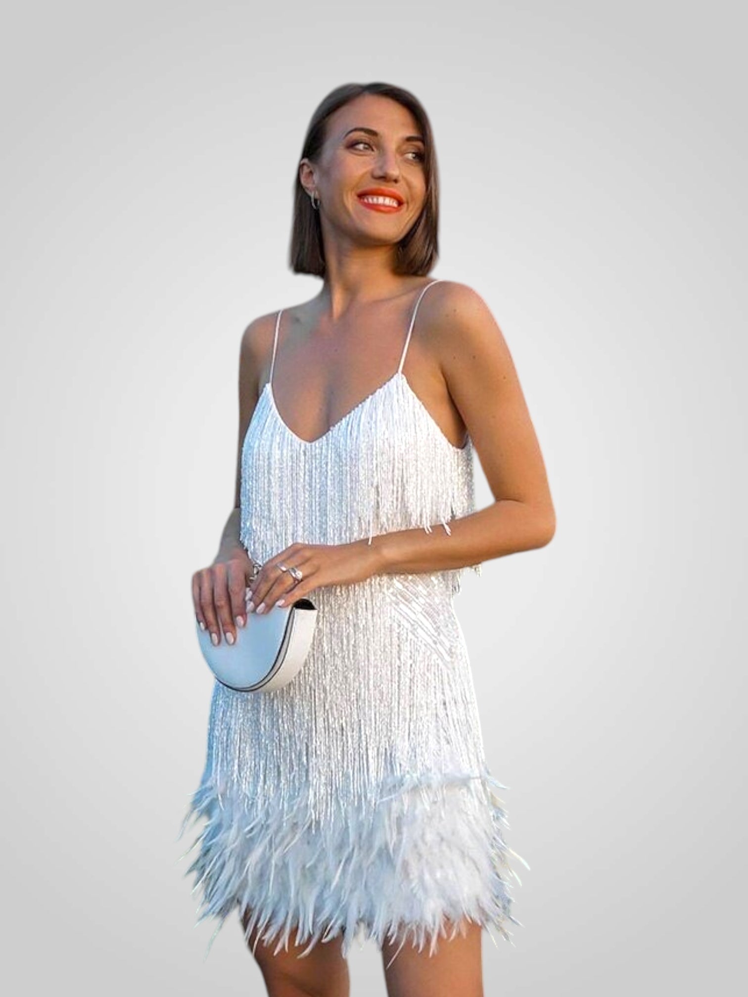 Ματίλντα | Φτερωτό Μίνι Φόρεμα