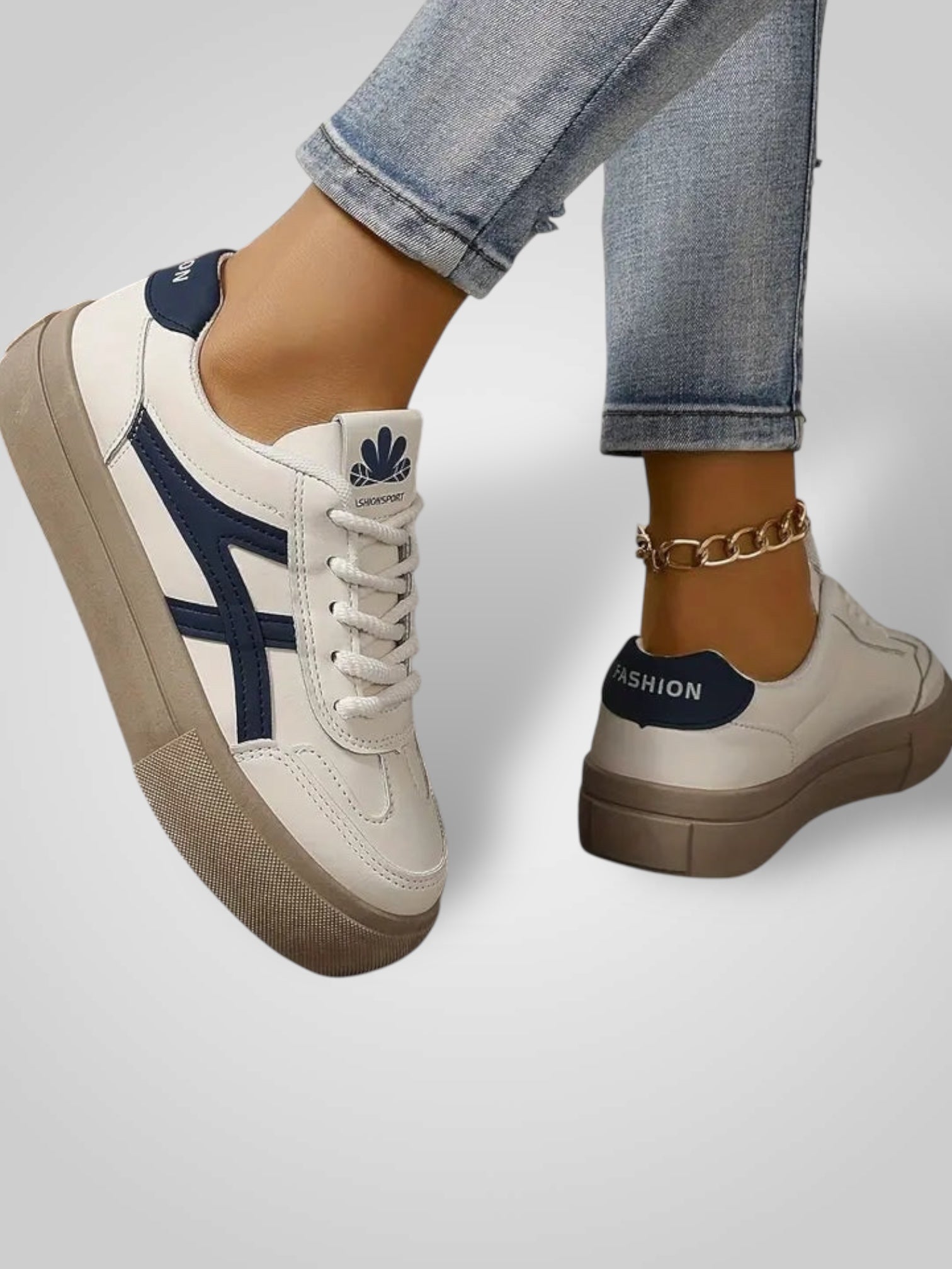 Λούσι | Γυναικεία Άνετα Αθλητικά Παπούτσια με Χοντρή Σόλα 