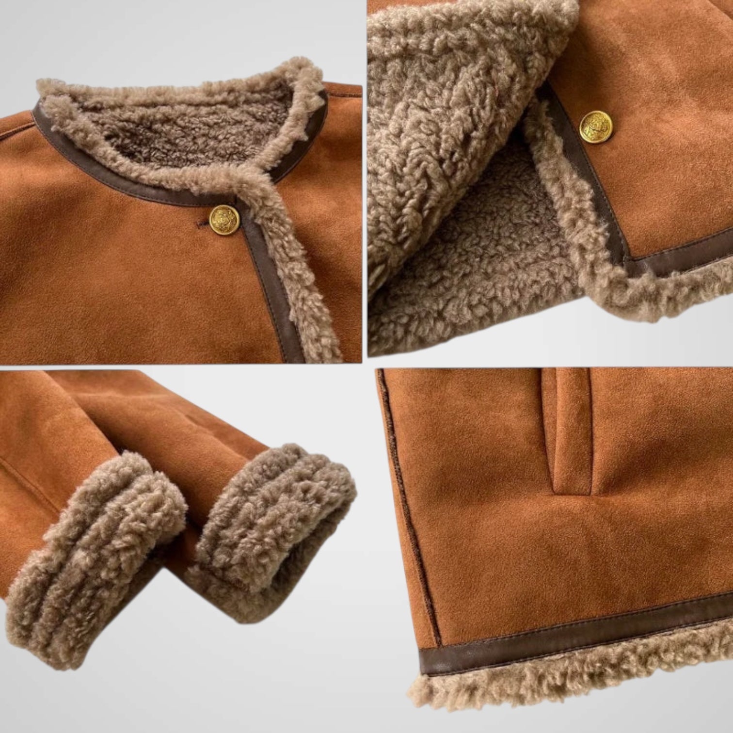 Ίμερ | Buttoned Shearling Μπουφάν