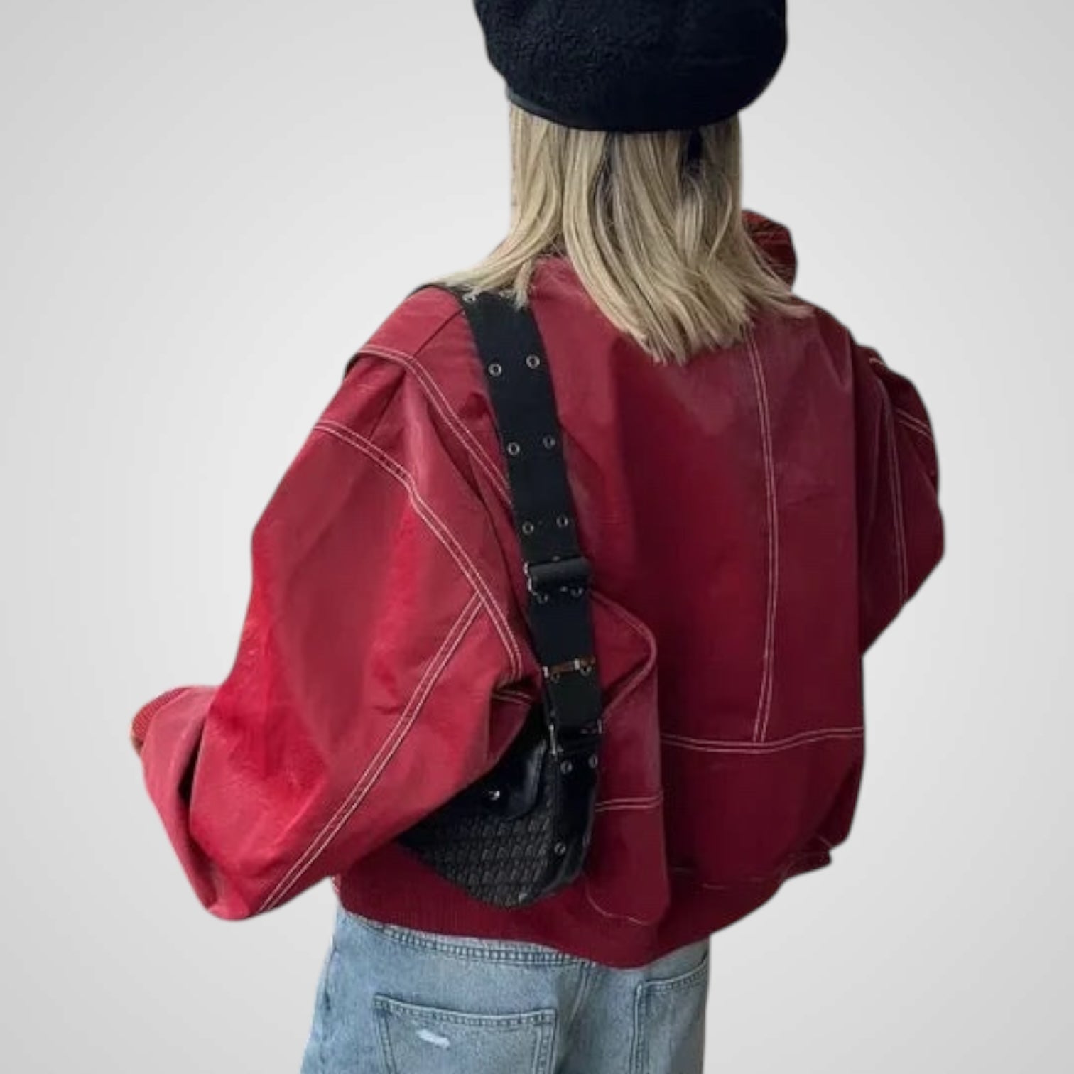 Σαμπρίνα | Φαρδύ Δέρμα Μπουφάν 