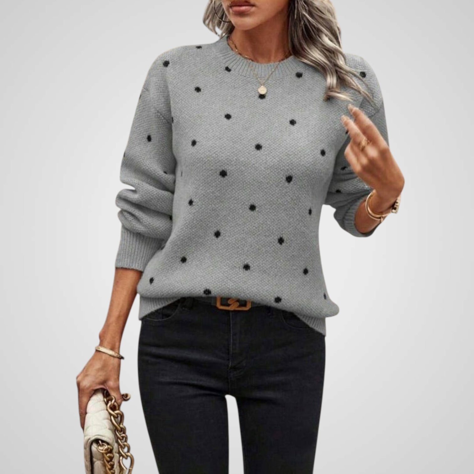 Νίνα | Πλεκτό Πουλόβερ