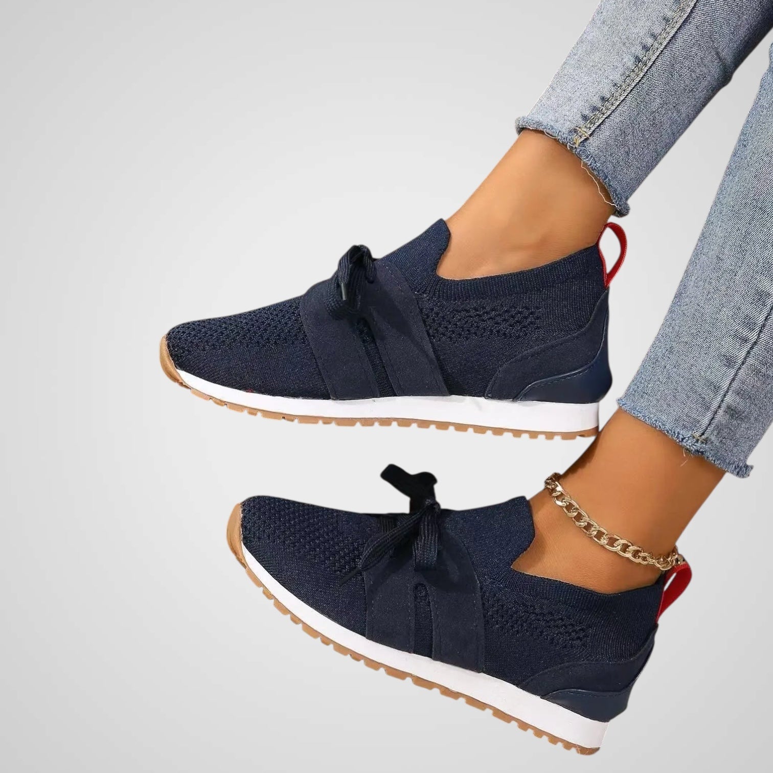 Τζέμα | Γυναικεία Δίχτυ με Κορδόνια Παπούτσια Για Ορθοπεδικό Σκοπούς