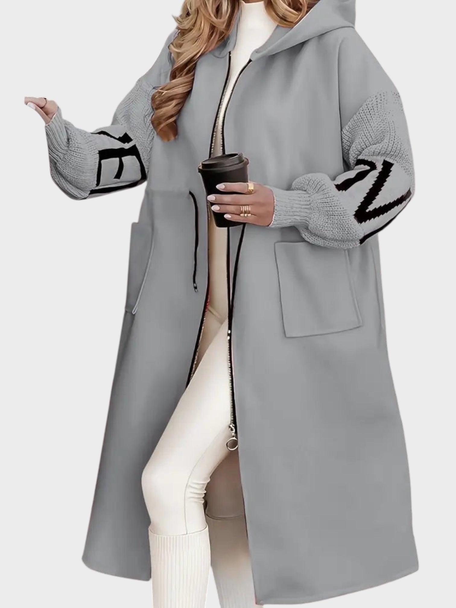 Rosana | Κομψή Ζακέτα με Κουκούλα