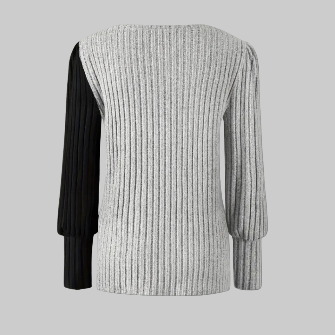 KAIA | κομψό πλεκτό πουκάμισο με μακριά μανίκια και κουμπιά