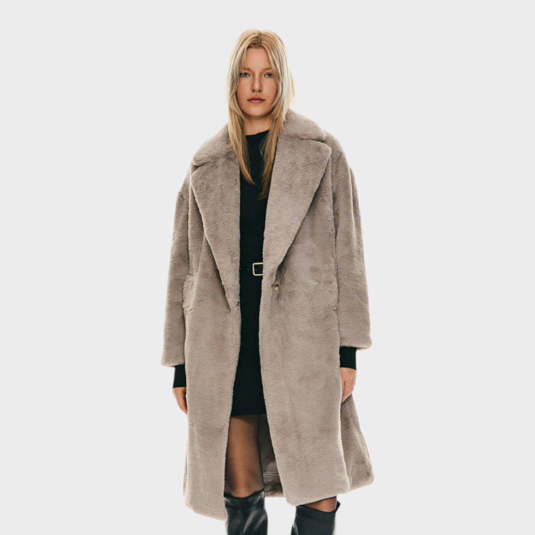 Delaney | Υπερμεγέθη Μακρύ Σακάκι Sherpa Teddy