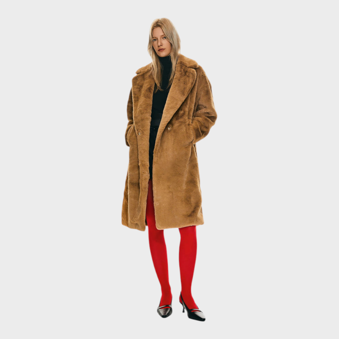 Delaney | Υπερμεγέθη Μακρύ Σακάκι Sherpa Teddy