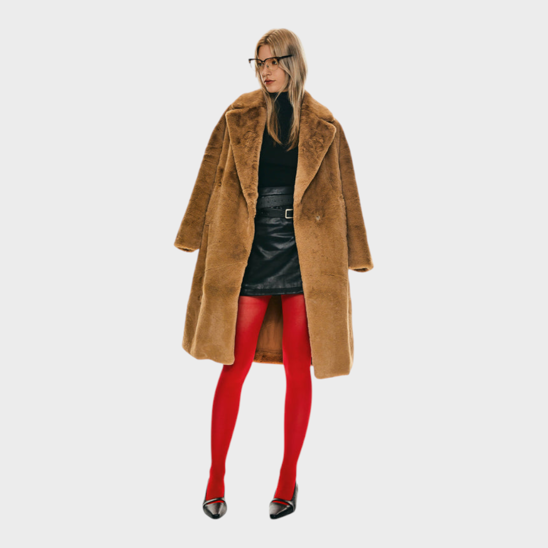 Delaney | Υπερμεγέθη Μακρύ Σακάκι Sherpa Teddy