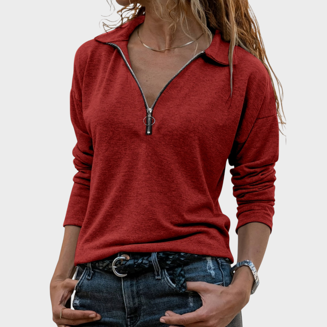 Nadine | Γυναικεία Φούτερ με Μισό Φερμουάρ