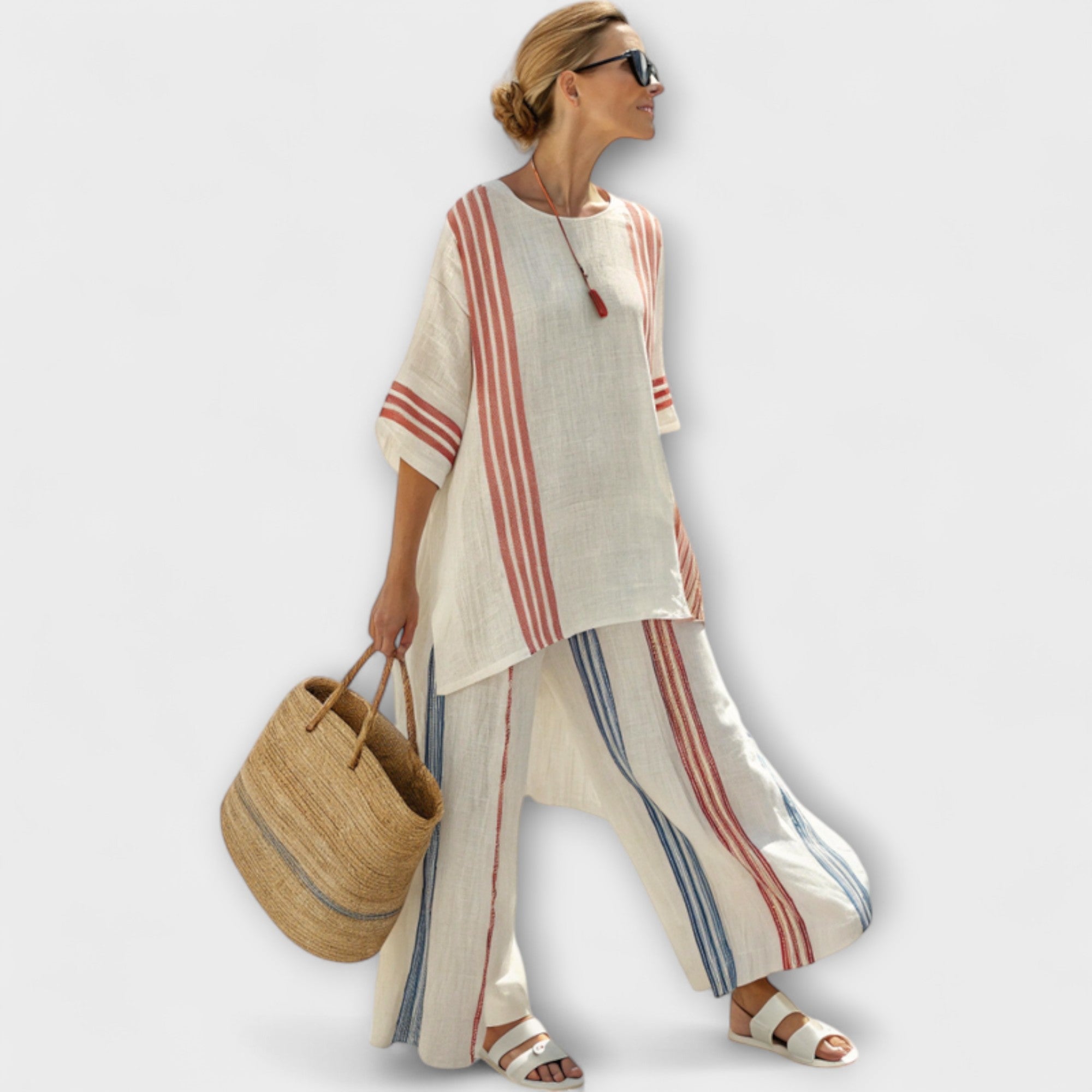 Faith - Λινό έθνικ σετ