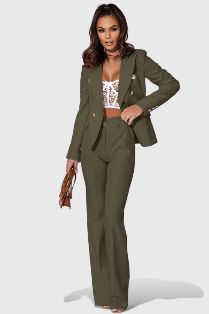 Rosalin Κομψό Σετ με Blazer και Παντελόνι