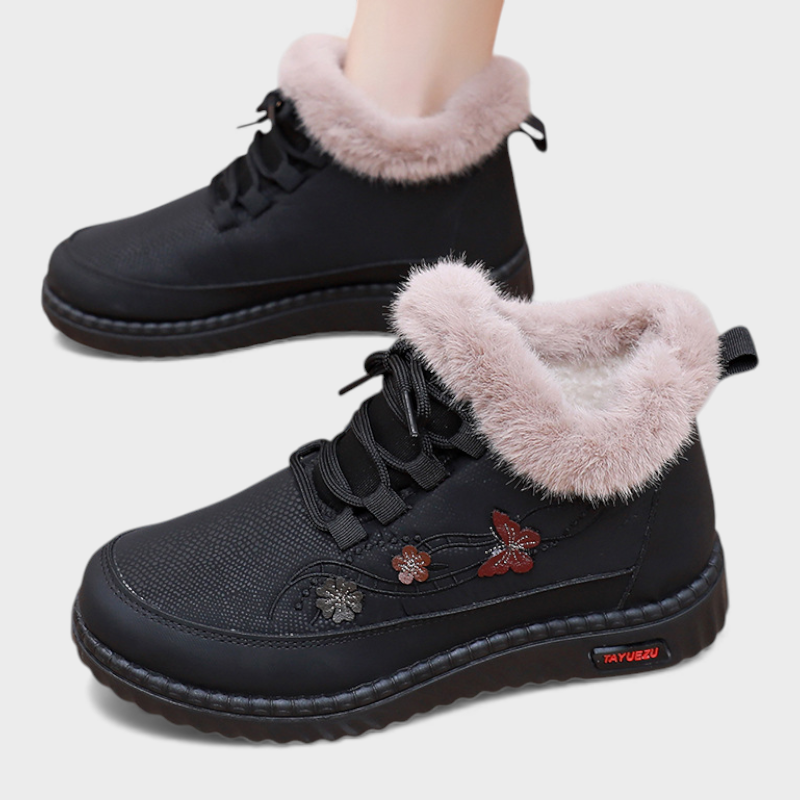 Pavlina | Γυναικείες αντιολισθητικές, άνετες, με επένδυση από φλις, ζεστές μπότες χιονιού