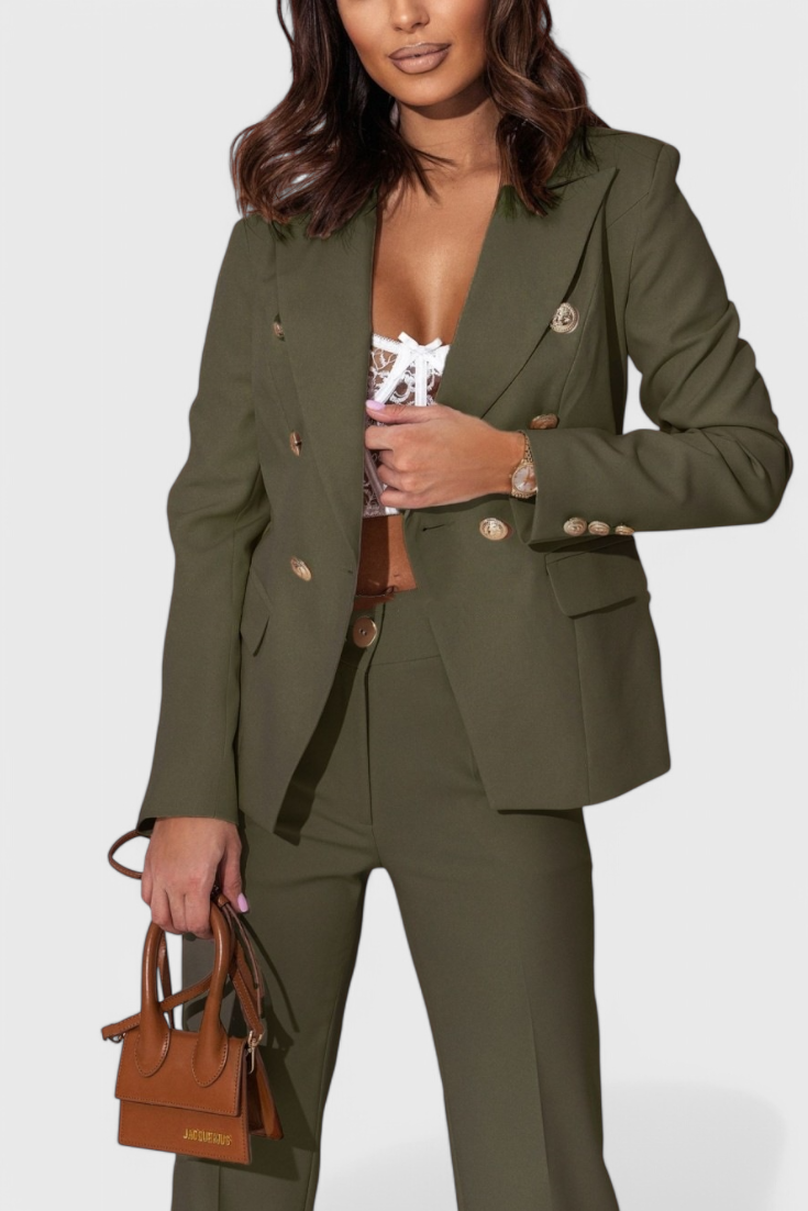 Rosalin Κομψό Σετ με Blazer και Παντελόνι