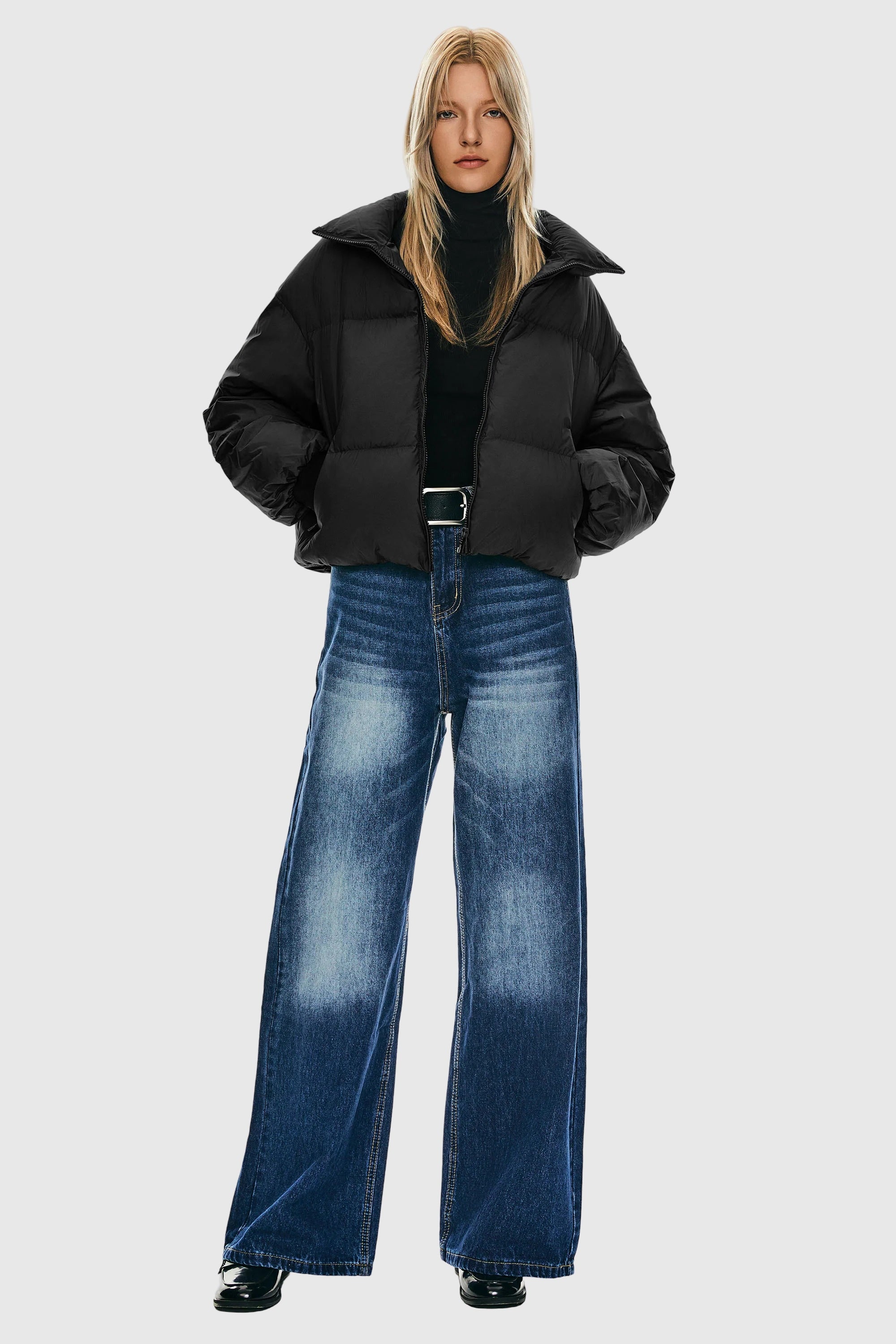 Dela | Κλασικό Κοντό Oversized Πουπουλένιο Παλτό