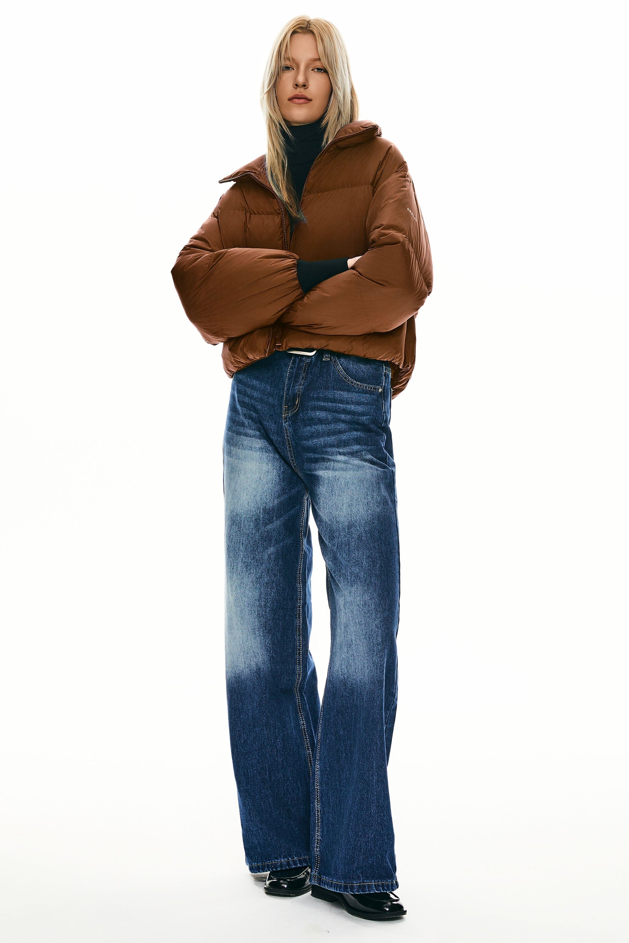 Dela | Κλασικό Κοντό Oversized Πουπουλένιο Παλτό