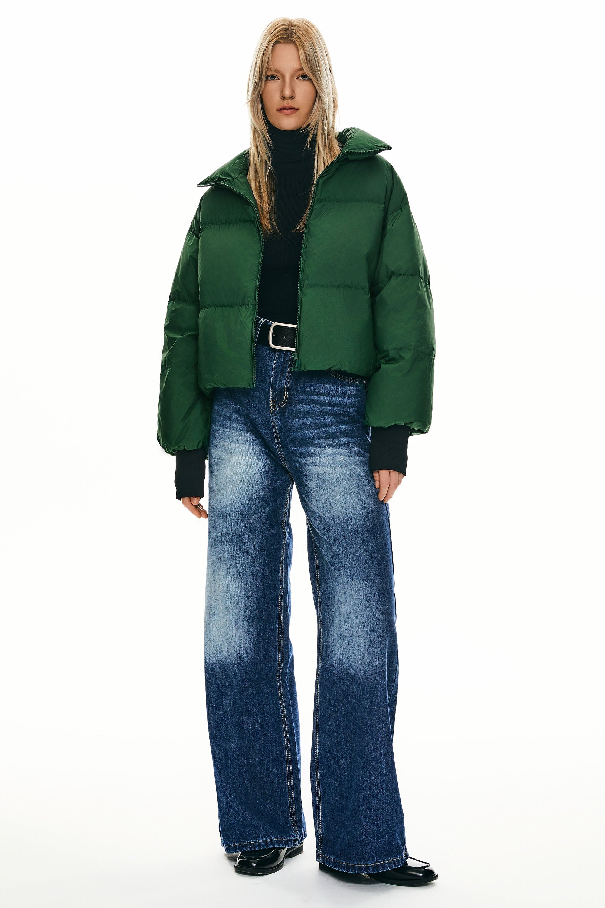 Dela | Κλασικό Κοντό Oversized Πουπουλένιο Παλτό