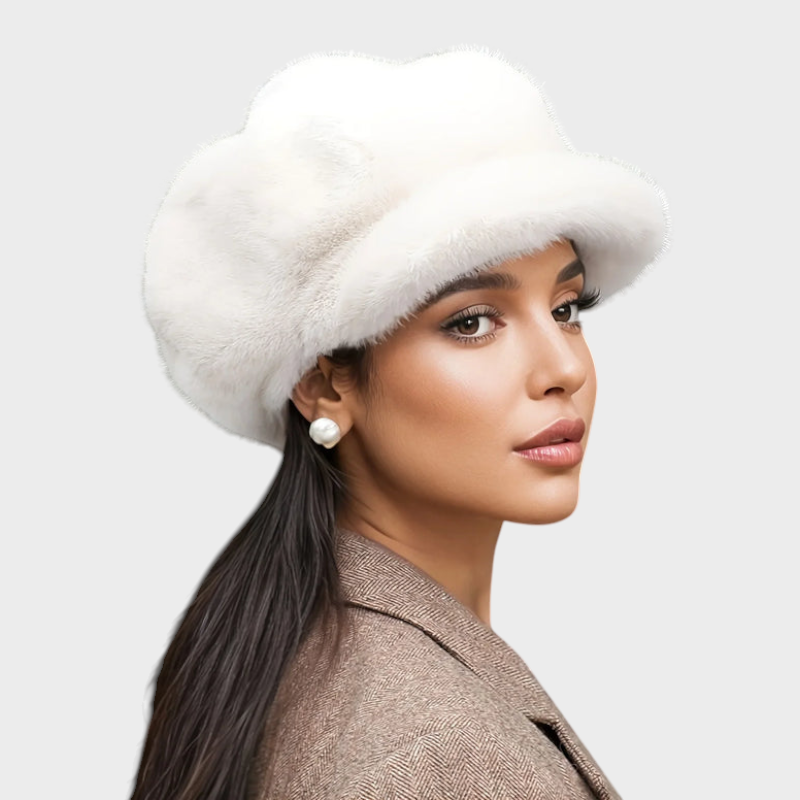 Hermine | Ροζαλία Γούνινο Καπέλο