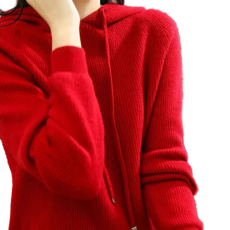 Penny - Πλεκτή Μπλούζα Cashmere με Κουκούλα Calderon (Calderon Cashmere Hood Knit)