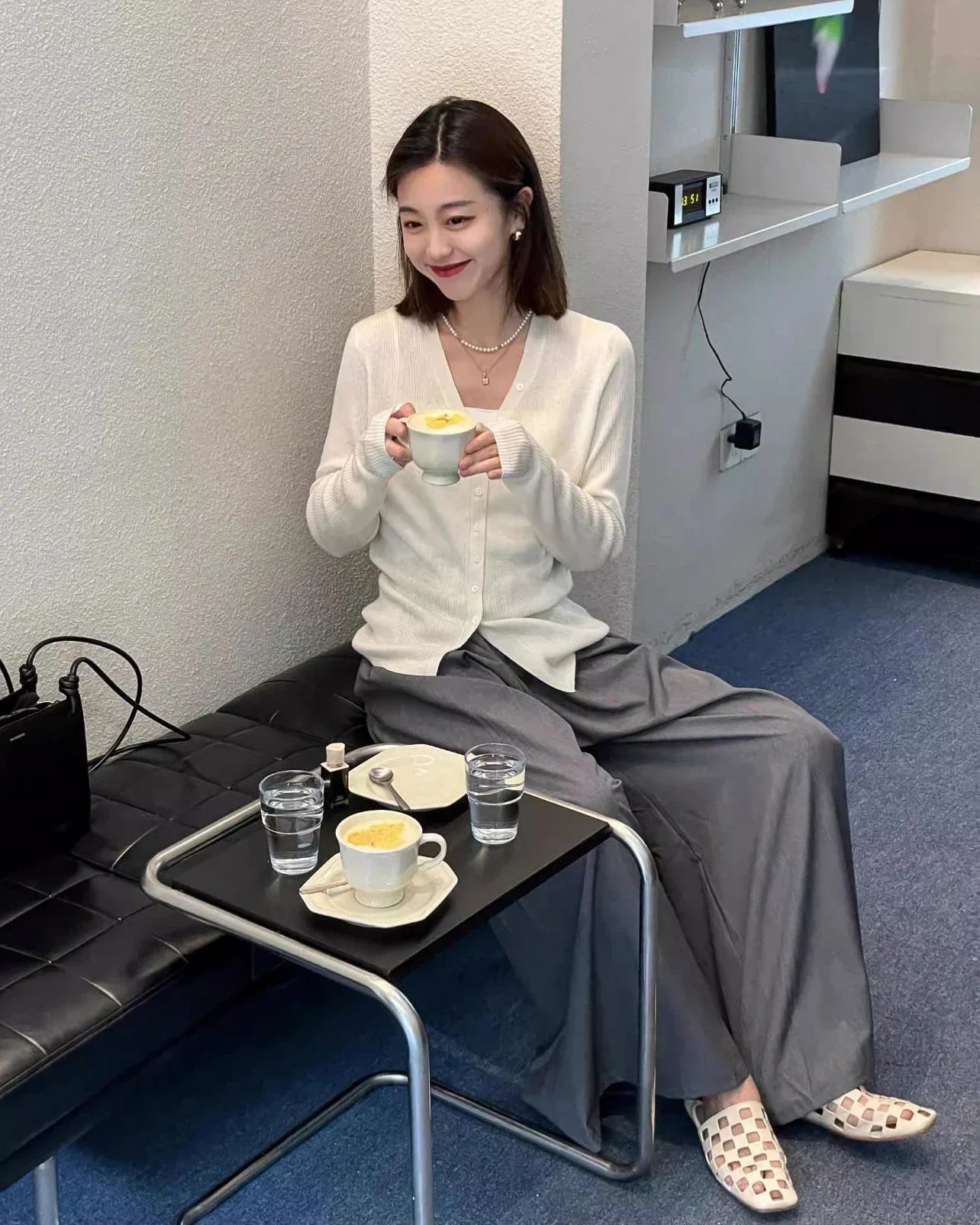 Angela- Καρό Ιταλικά Δερμάτινα Μοκασίνια