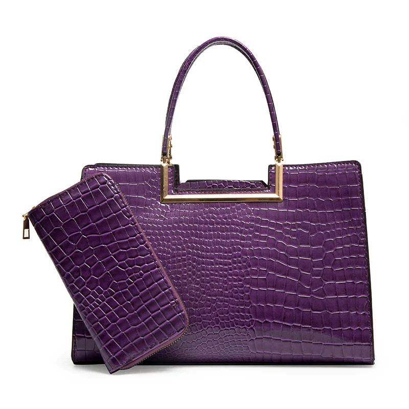 Beth | Σετ Δερμάτινη Τσάντα και Πορτοφόλι