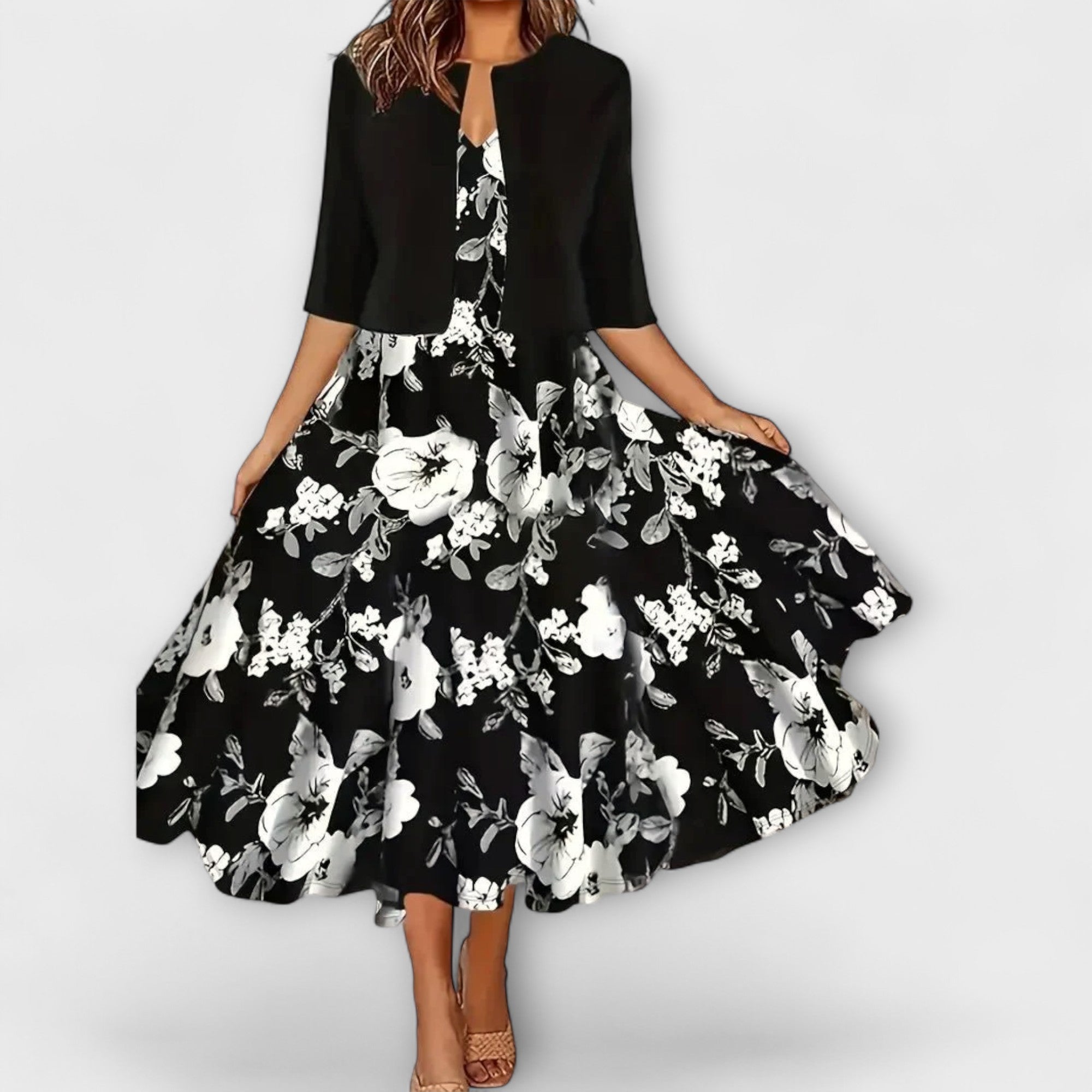 Γυναικείο Μίντι Φόρεμα με Μπλέιζερ