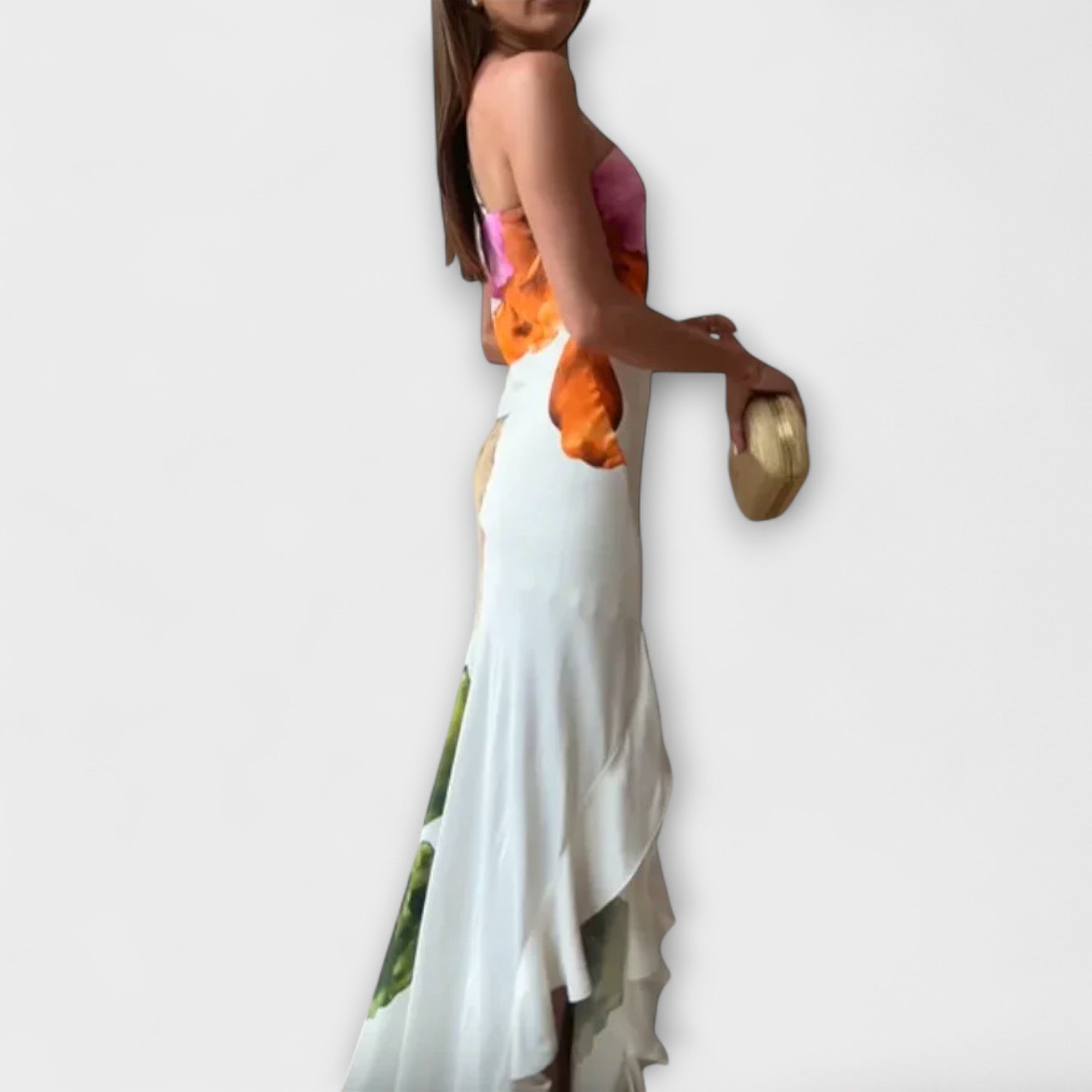 Zami — Κομψό Μάξι Φόρεμα Patchwork 