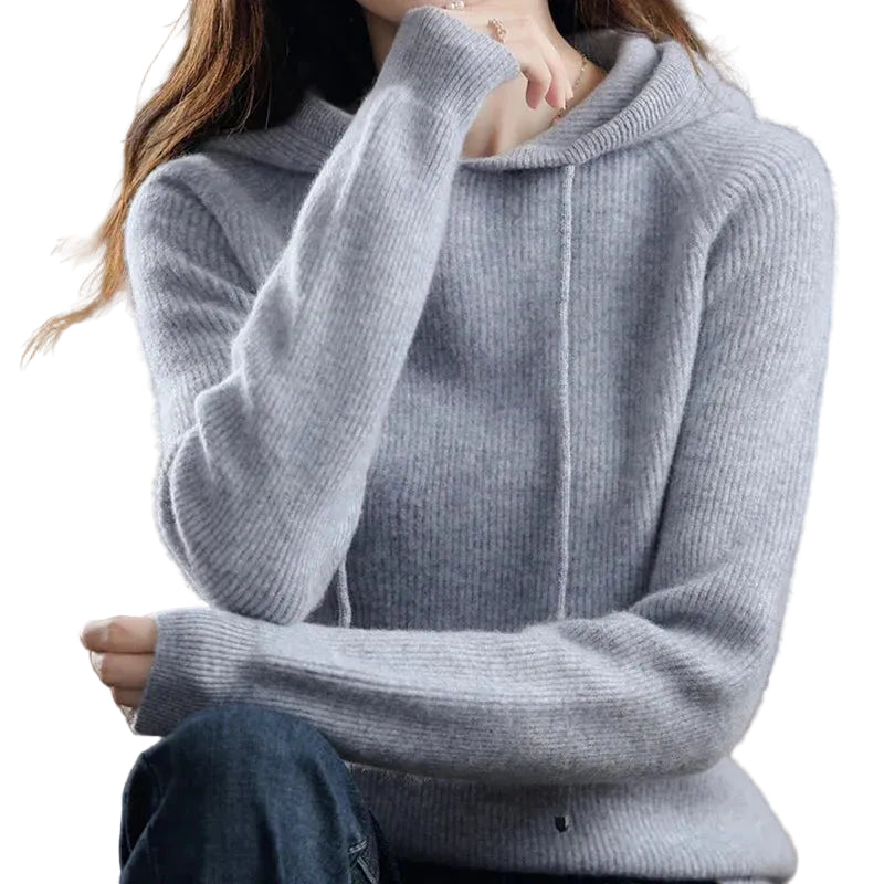 Penny - Πλεκτή Μπλούζα Cashmere με Κουκούλα Calderon (Calderon Cashmere Hood Knit)