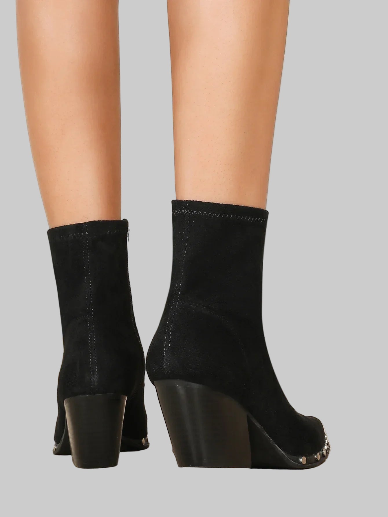 Μποτάκια Portia με Χοντρό Τακούνι