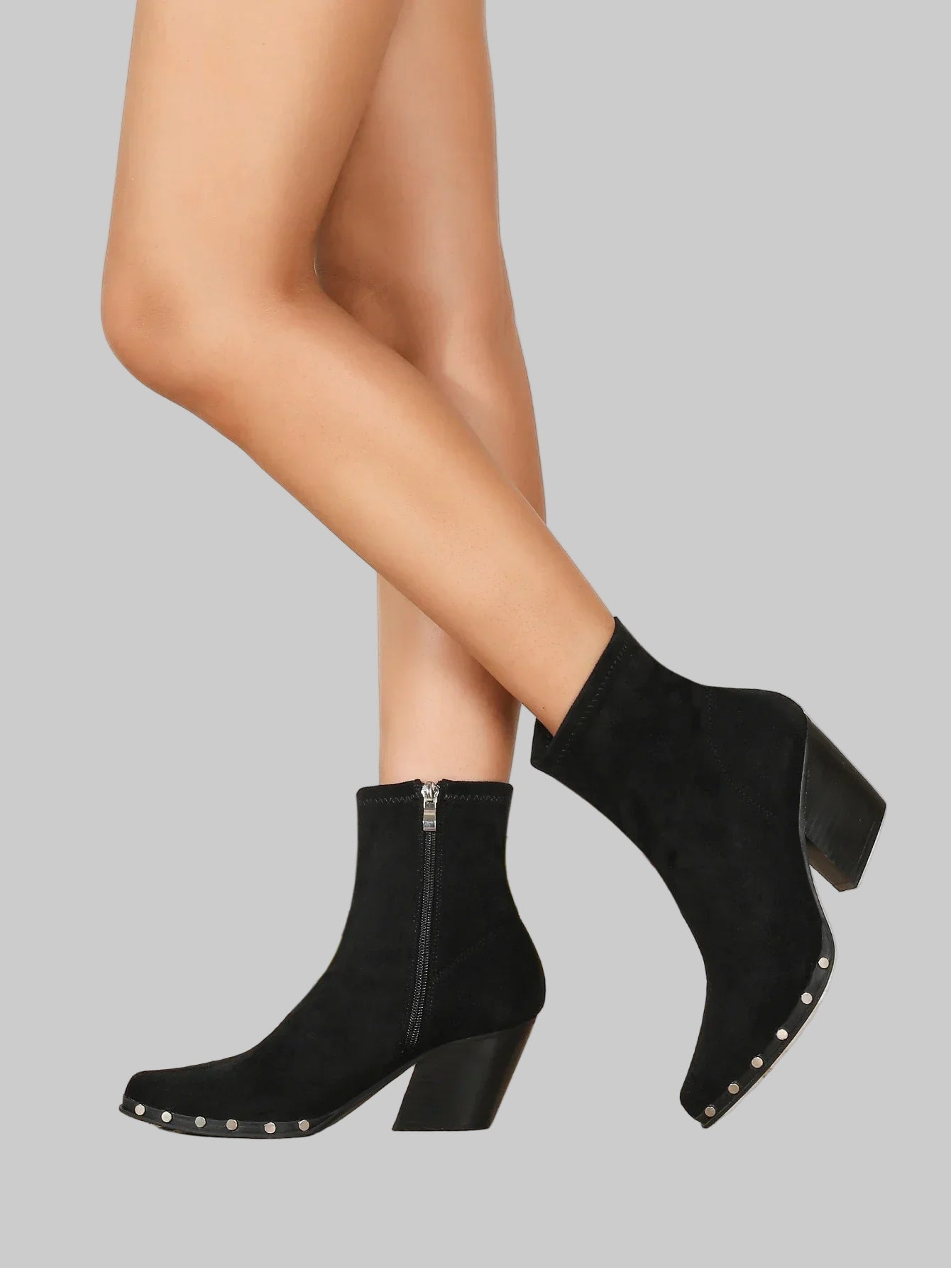 Μποτάκια Portia με Χοντρό Τακούνι