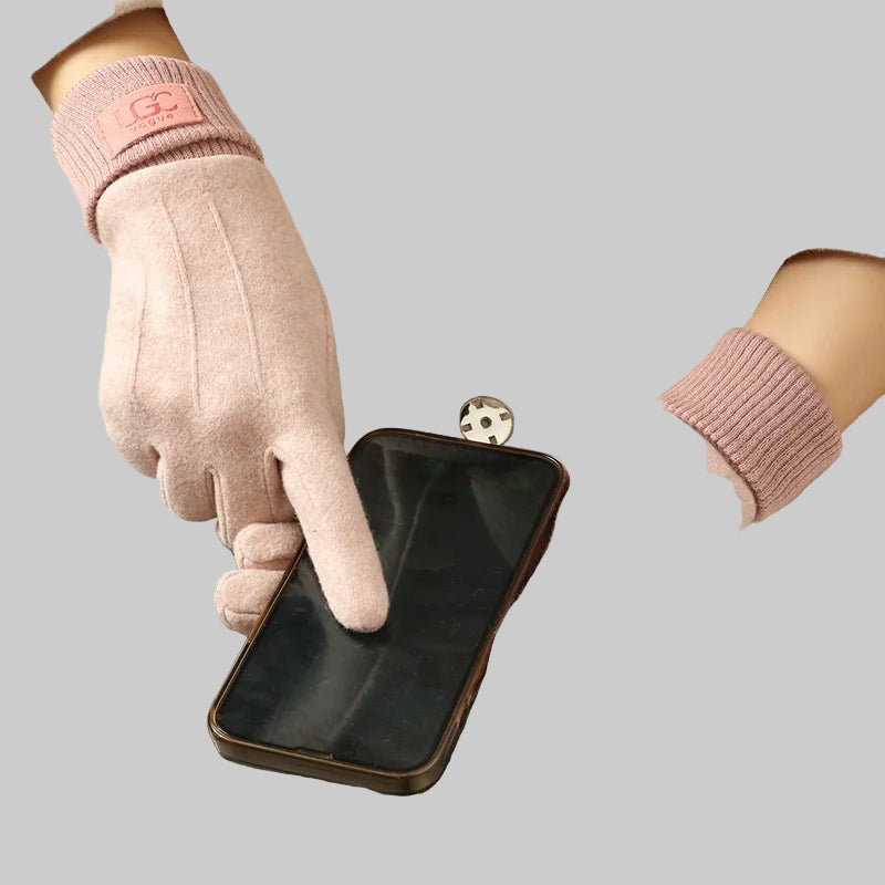 Γάντια Οθόνης Αφής από Μείγμα Καμηλό