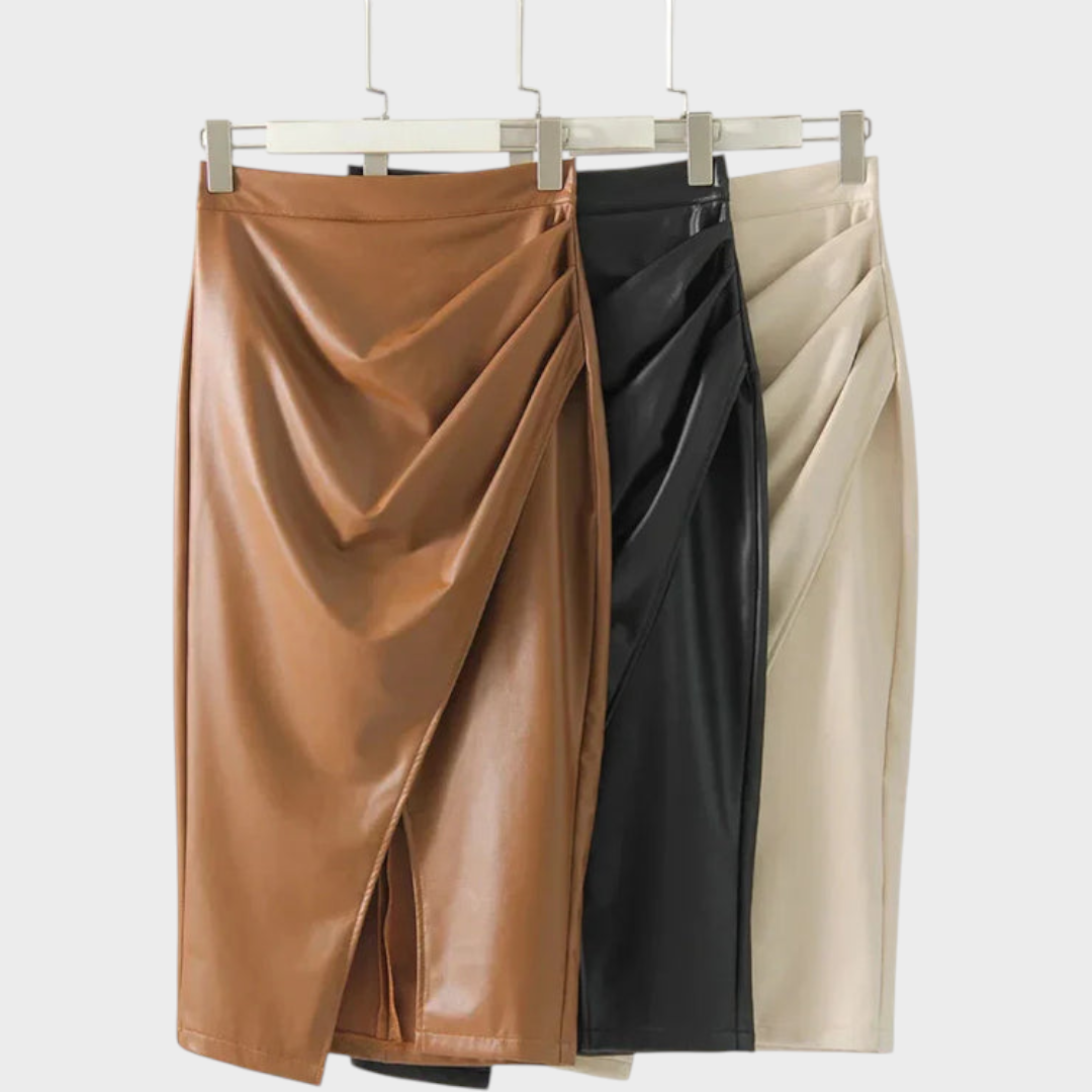 Kaylee | Δερμάτινη Φούστα