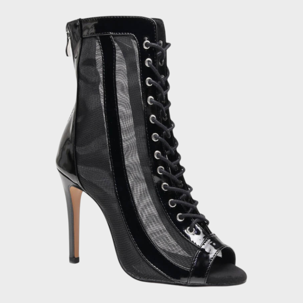 Agnes | Ανοιχτά παπούτσια με κορδόνια και πλέγμα