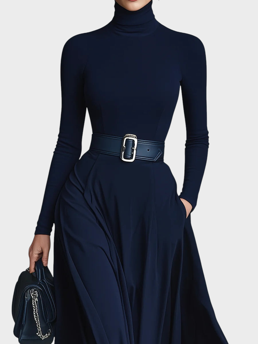 Elora™ | Κομψό maxi φόρεμα με ψηλό λαιμό 