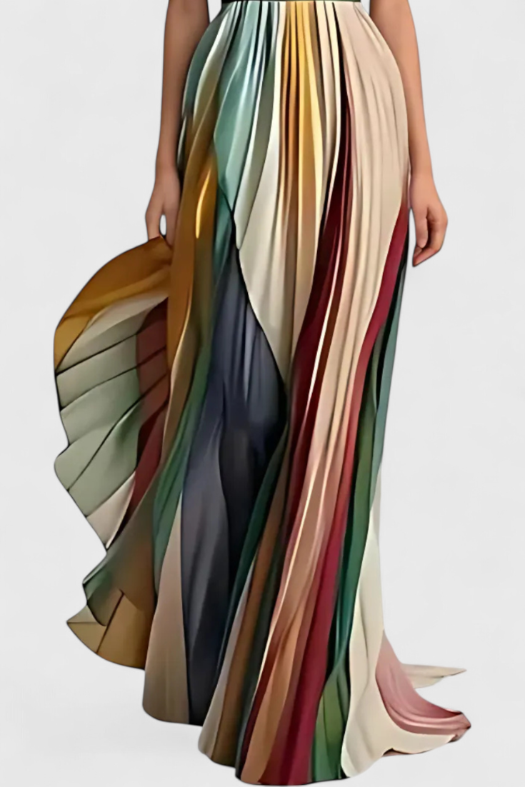 Leticia Μακρύ Φόρεμα με Απαλή Ροή και Φυσικό Στυλ