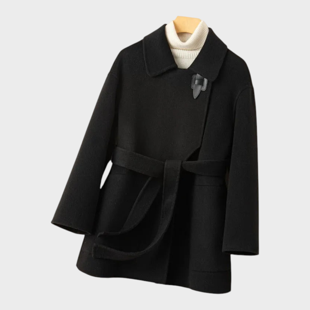 Arianne | Παλτό από Μαλλί με Ζώνη