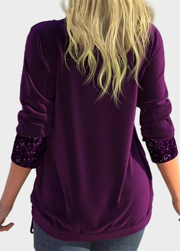 Sequin | Φαρδύ Τοπ με Σούρες και Εφέ Δύο Κομματιών