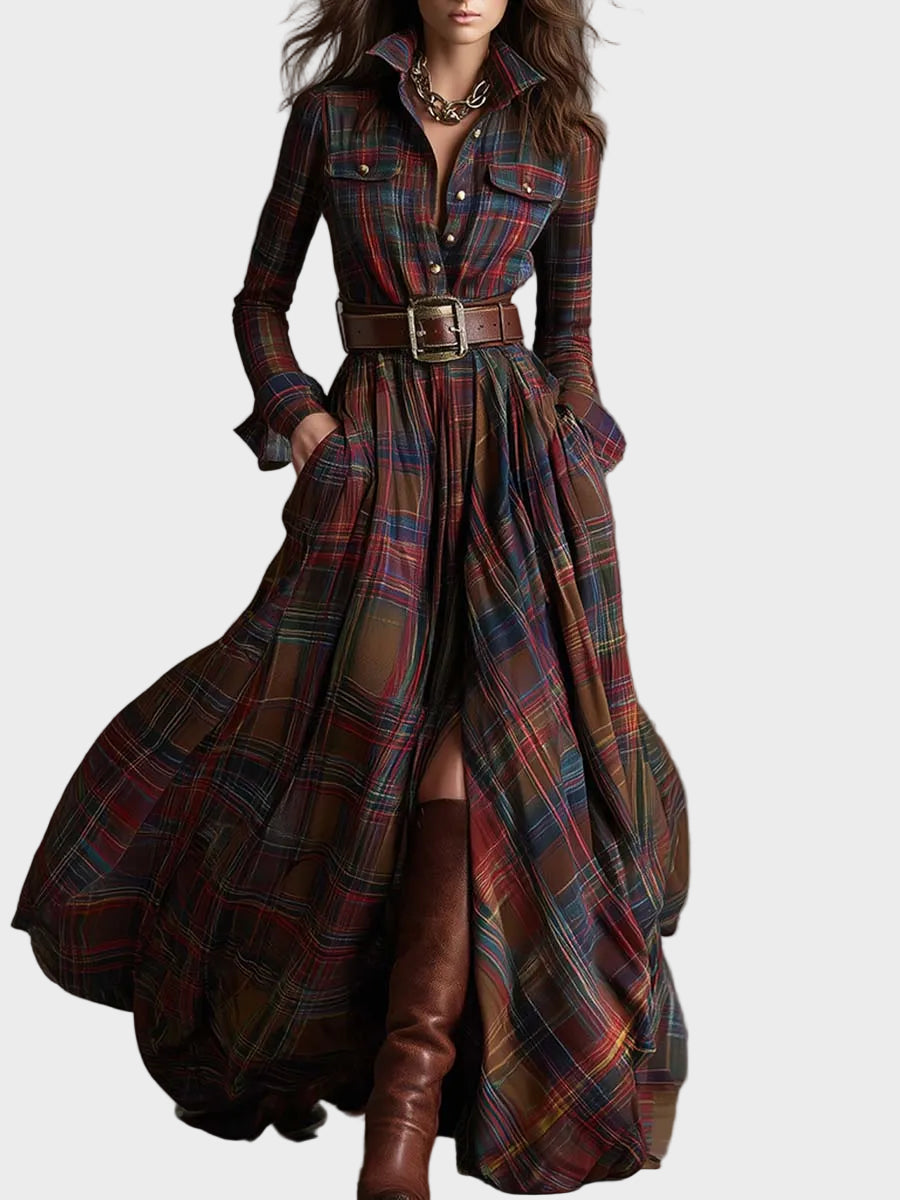 Scarlett | Φόρεμα-Πουκάμισο με Ζώνη