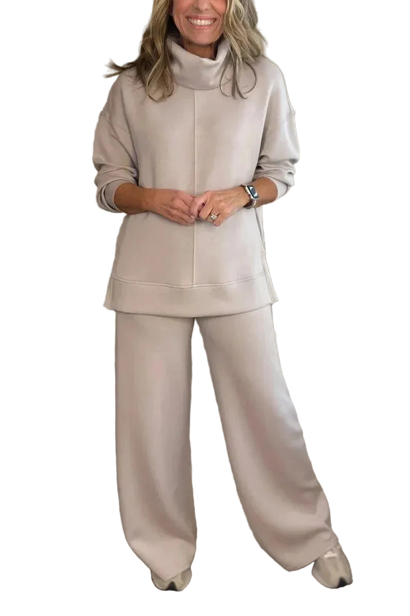 Misa - THALIA ΑΝΕΤΟ ΣΕΤ ΤΑΞΙΔΙΟΥ ΔΥΟ ΤΕΜΑΧΙΩΝ ΜΕ ΖΙΒΑΓΚ (THALIA COZY TWO-PIECE TURTLENECK TRAVEL SET)