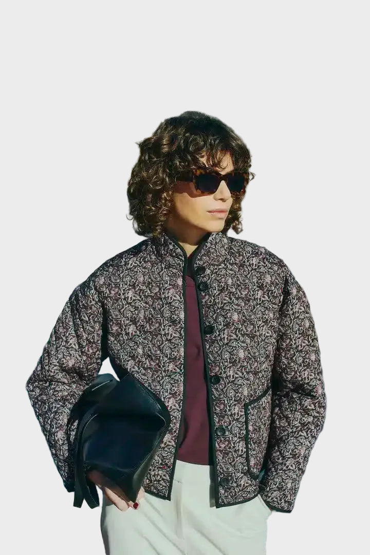 Lara | Σακάκι Claudine με σχέδιο Paisley