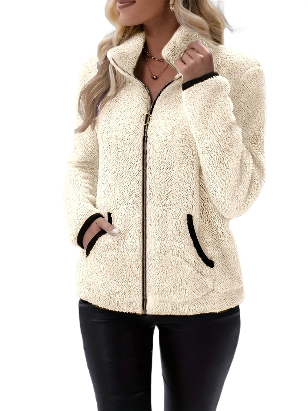 Liora | Εφαρμοστό Fleece με Επένδυση Plush (Slim-Fit Plush Fleece)