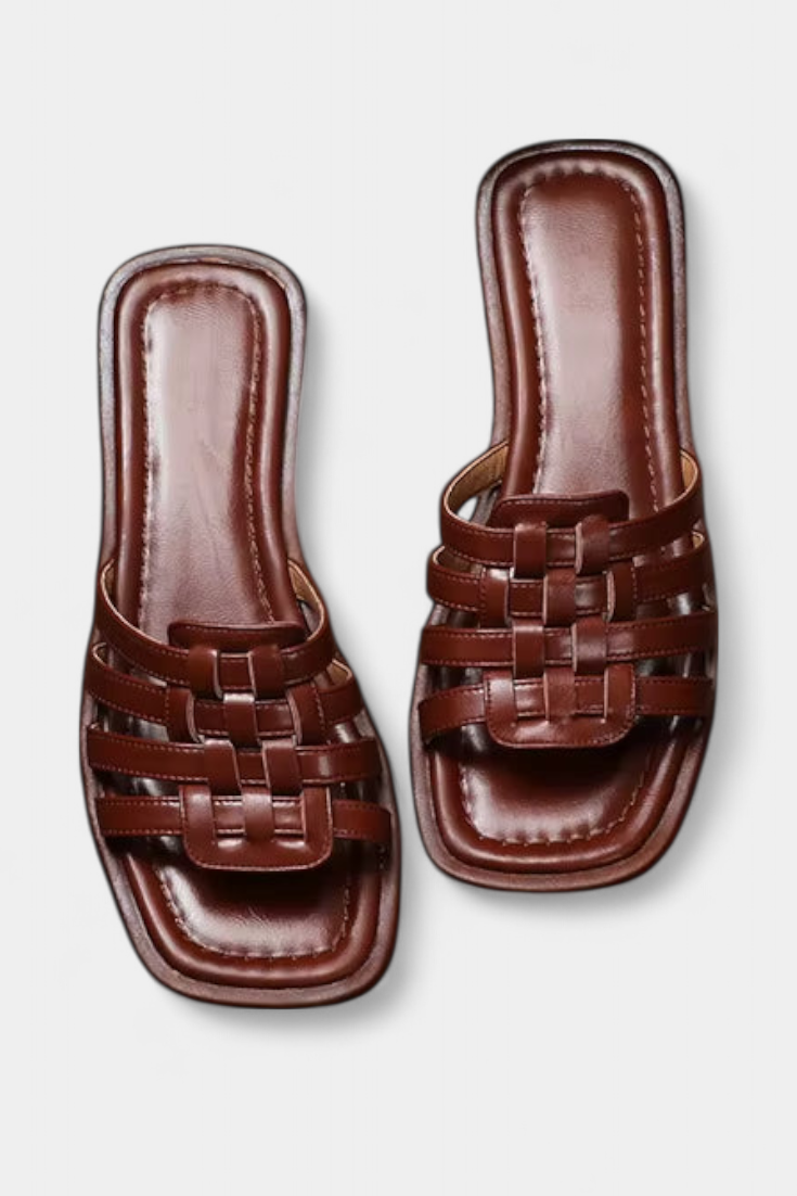 Roma Flat πλεγμένα σανδάλια