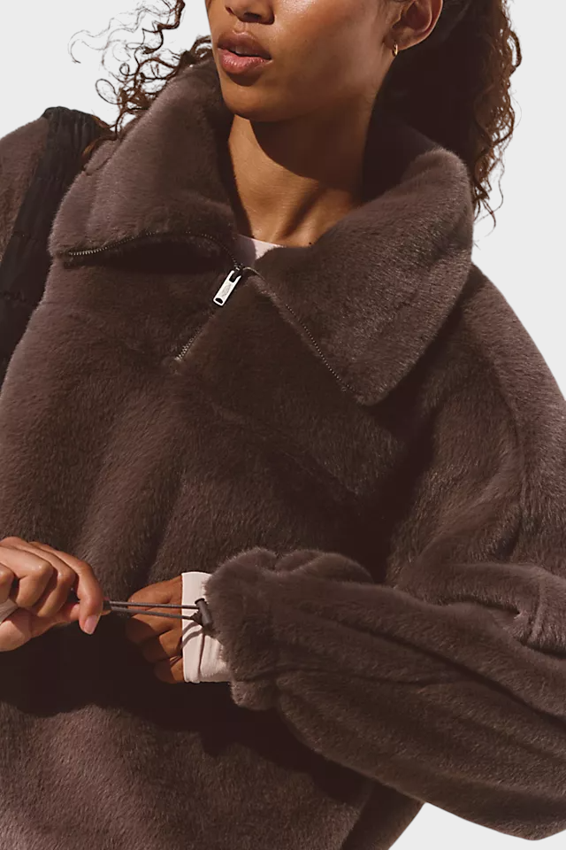 Aileen | Μισό φερμουάρ από συνθετική γούνα