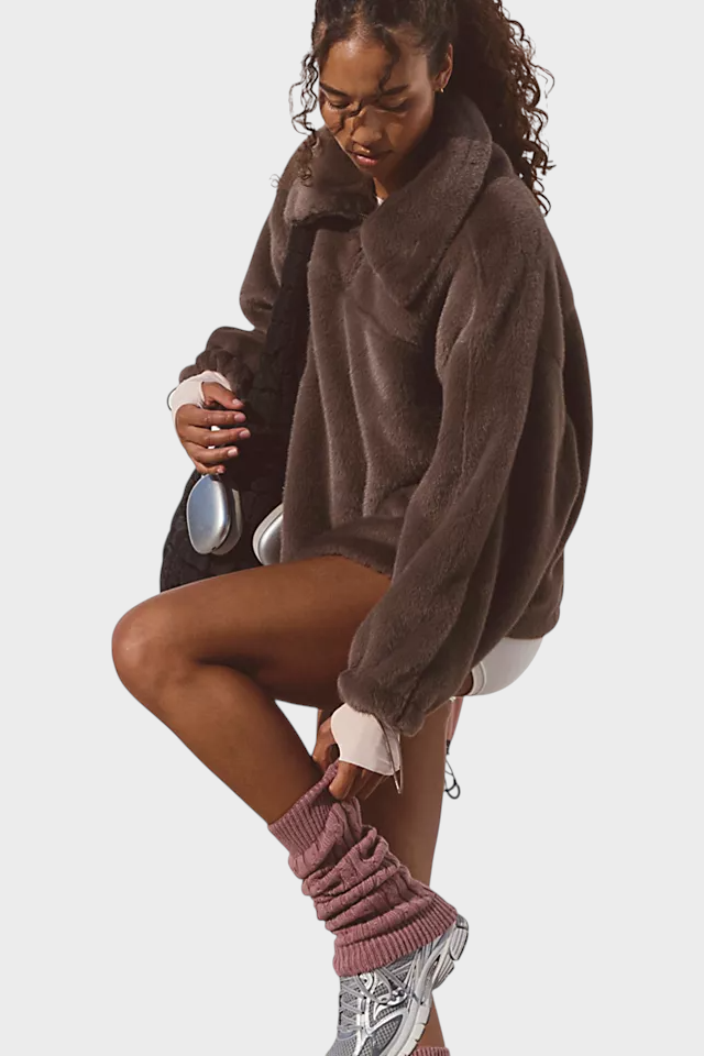 Aileen | Μισό φερμουάρ από συνθετική γούνα