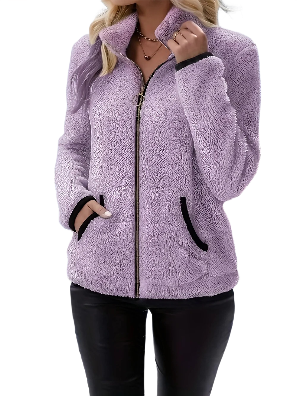 Liora | Εφαρμοστό Fleece με Επένδυση Plush (Slim-Fit Plush Fleece)