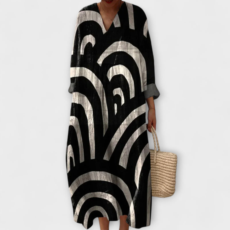 Berta — Άνετο Κομψό Βαμβακερό Φόρεμα