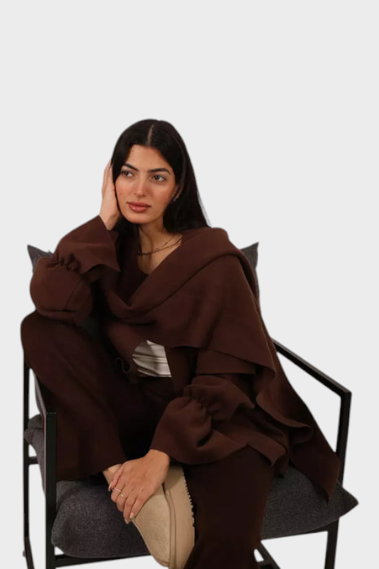 Yosefine | Μπουφάν Σκάρφ Μόκα