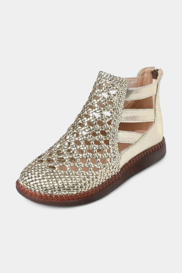 Alica Σανδάλια πλεκτά με ανοιχτό σχέδιο και ευκάμπτη σόλα 