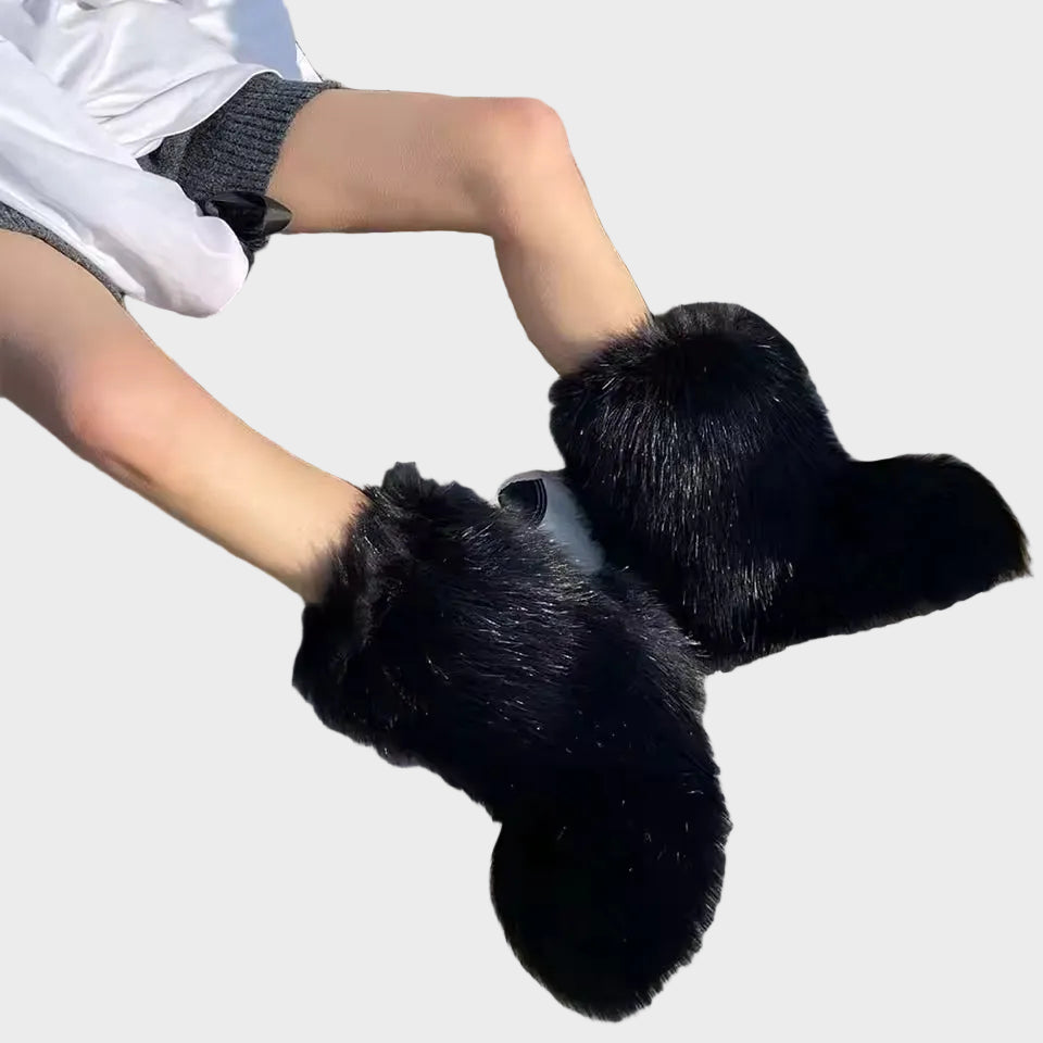 Luna - Μπότες από Ψεύτικη Γούνα